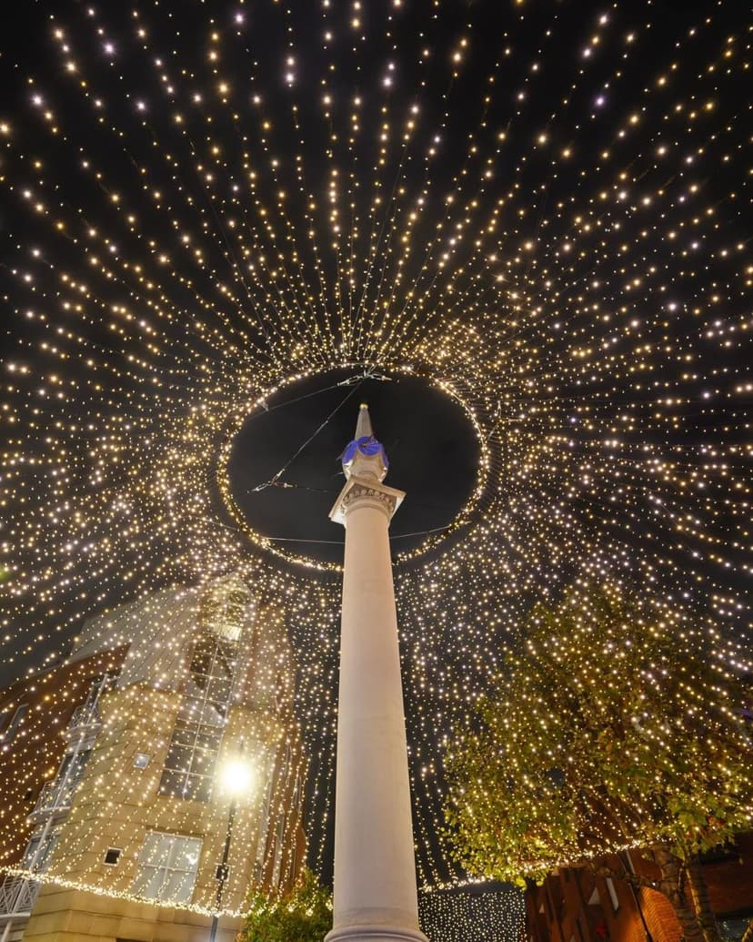 Sundial Christmas Lighting Seven Dials